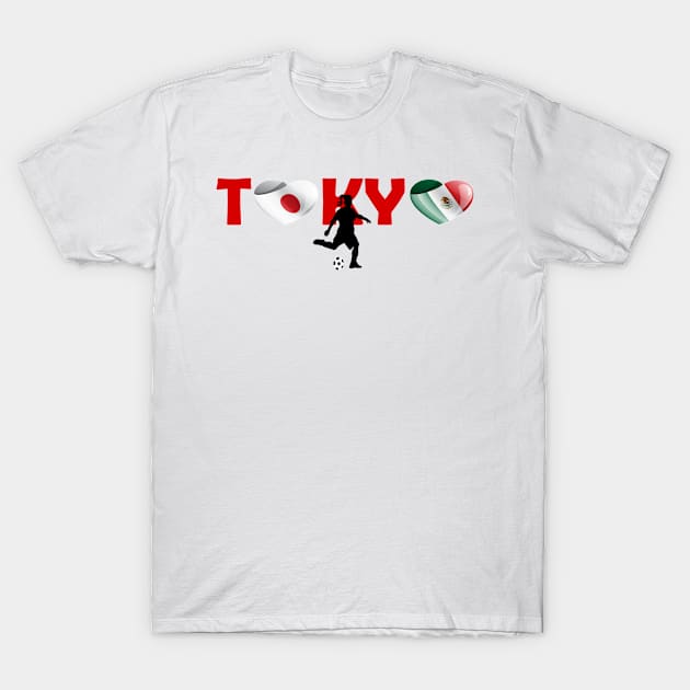 Sports, Football, Mexico in Tokyo! T-Shirt by ArtDesignDE